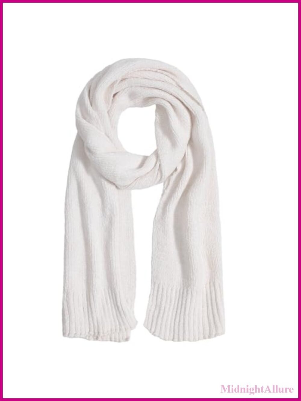 Chenille Winter Scarf Soft Warm Thick Cold Weather Wrap